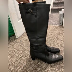 Chic Black Leather Boots